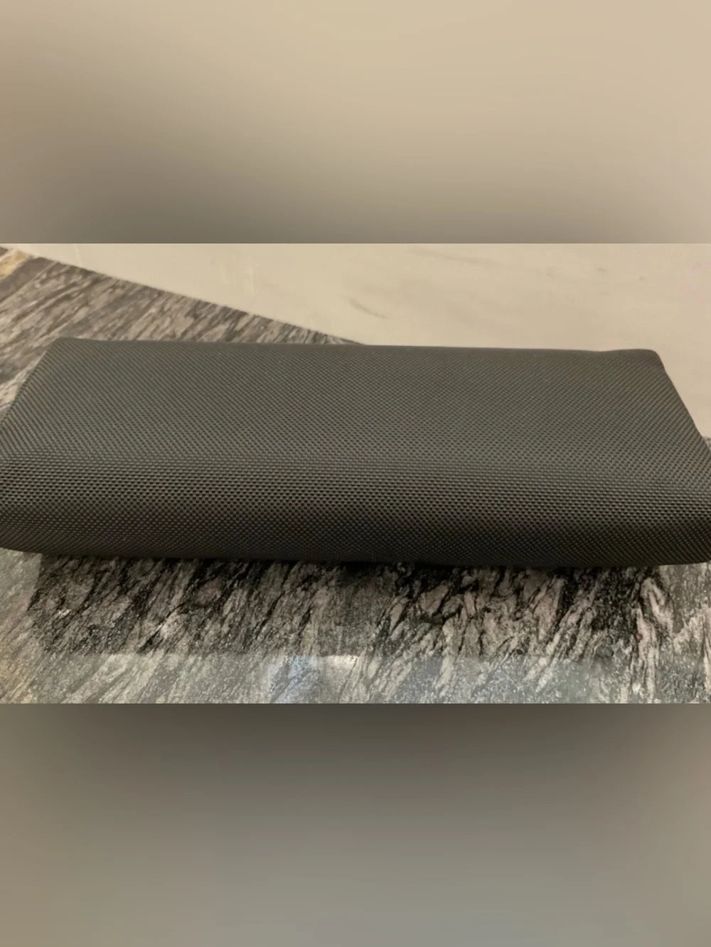 NEW - TUMI Zippered Pencil Case - Cord Pouch - Ballistic Nylon - BLACK w/ GOLD